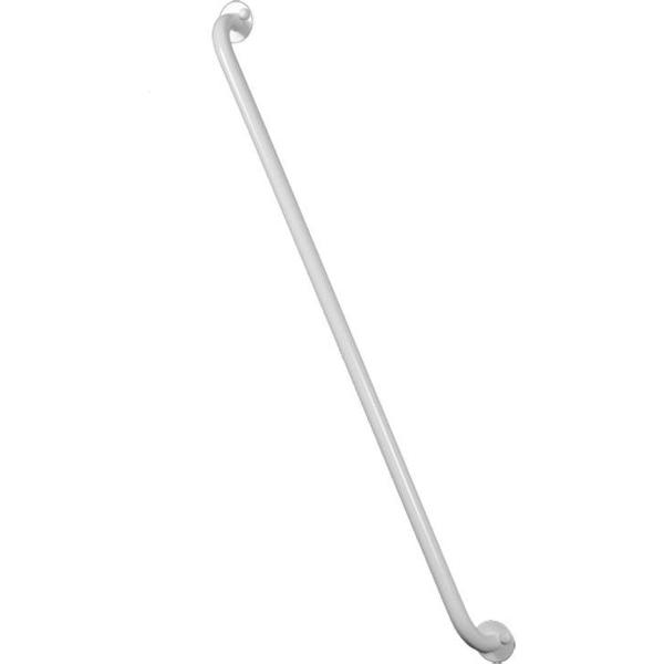 Badkamer-toilet handgreep 100 cm staal wit