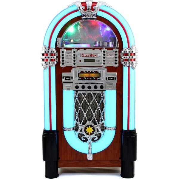 Jukebox – CD Speler – FM Radio – Aux input – Bluetooth – USB en SD card – 105cm (h)