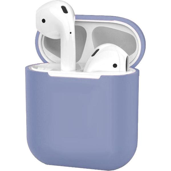 Hoes voor Apple AirPods Hoesje Case Siliconen Cover Ultra Dun - Lila
