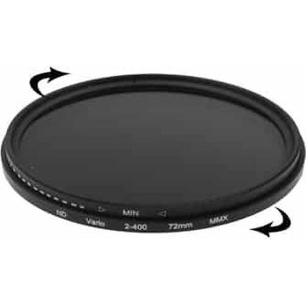 72 mm ND Fader verstelbaar variabel filter met neutrale dichtheid en filter ND 2 tot ND 400 (zwart)