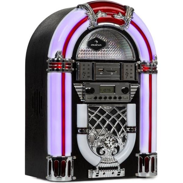 Arizona jukebox BT FM radio USB SD MP3 CD speler zwart