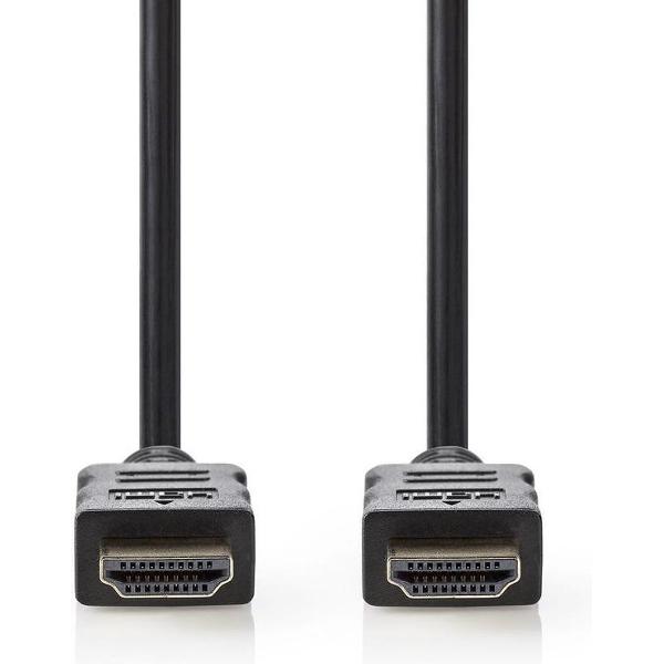 High Speed ​​HDMI™-Kabel met Ethernet | HDMI™ Connector | HDMI™ Connector | 4K@30Hz | 10.2 Gbps | 25.0 m | Rond | PVC | Zwart | Label