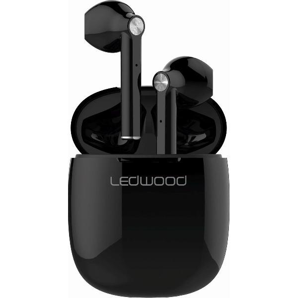 LEDWOOD T16 Bluetooth 5.0 Stereo Headset - draadloze oortjes - Zwart