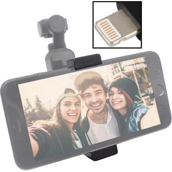 STARTRC Metalen houder Mobiele telefoonhouder Beugel Uitbreidingsaccessoires met 8-pins datakabel voor DJI OSMO Pocket