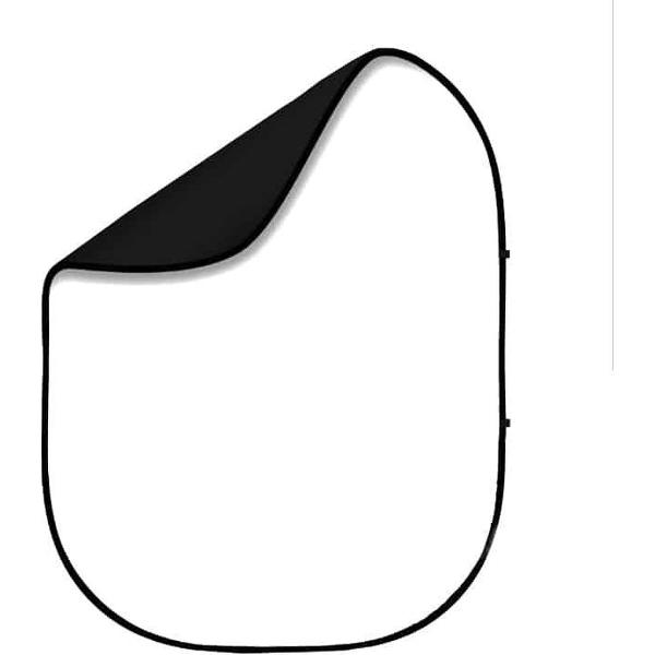 2 STUKS Dubbelzijdig uitgesneden camera foto fotografie keying schieten achtergrond board gemengde achtergrond doek, afmeting: 100x150cm, kleur: zwart wit