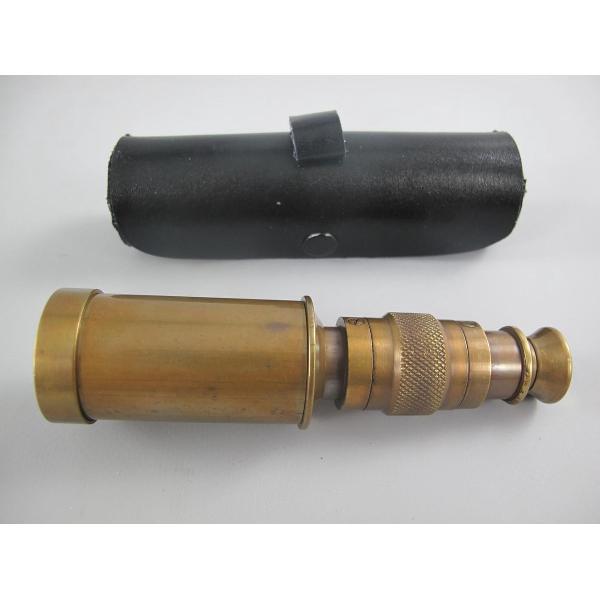Telescoop - Gepolijst messing - Nautische decoratie - 5 cm hoog