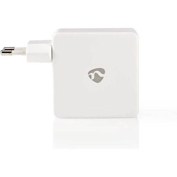 Nedis WCPD30W110WT Thuislader 3,0 A Usb (qc) / Usb-c Voeding: 30 W Wit