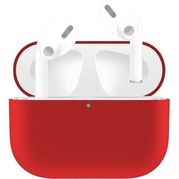 By Qubix - AirPods Pro Solid series - Siliconen hoesje - Rood