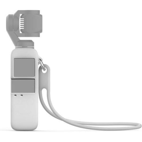 Body siliconen beschermhoes met 19 cm siliconen polsband voor DJI OSMO Pocket (transparant)
