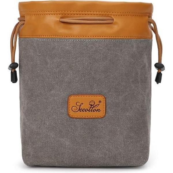 SCCOTTON Voeringstas Waterdichte digitale bescherming Draagbare SLR-lenstas Micro-tas voor enkele camera Fotografietas, kleur: grijs L.