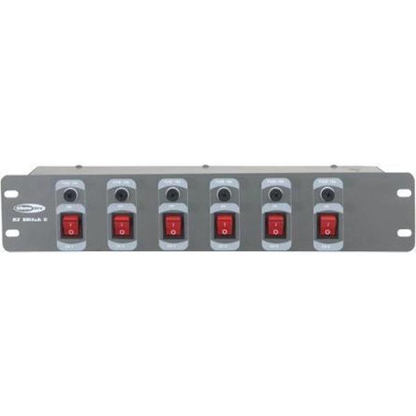 ShowTec DJ-switch 6 kanaals schakelpaneel.