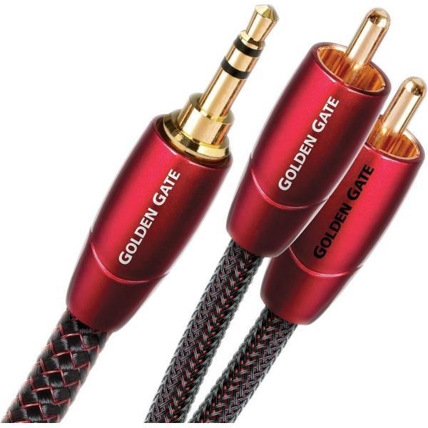 AudioQuest Golden Gate 3.5mm - 2xRCA 2m (mini jack naar tulp verloopkabel)