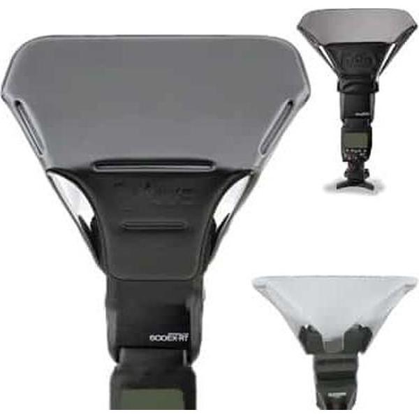 FB-20 Universele camera flitslicht Speedlite bounce focus flitsverspreider (zwart)