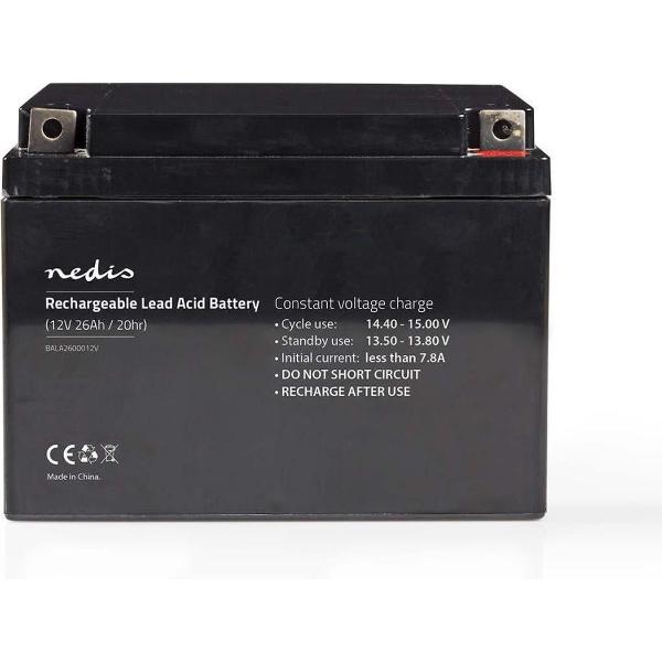 Nedis BALA2600012V Oplaadbare Loodzuuraccu 12v 26 000 Mah 167 X 177 X 126 Mm