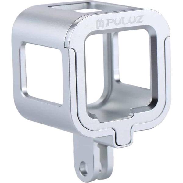 PULUZ Behuizing Shell CNC Aluminium Beschermende Kooi met Verzekering Frame voor GoPro HERO5 Sessie / HERO4 Sessie / HELD Sessie (Zilver)