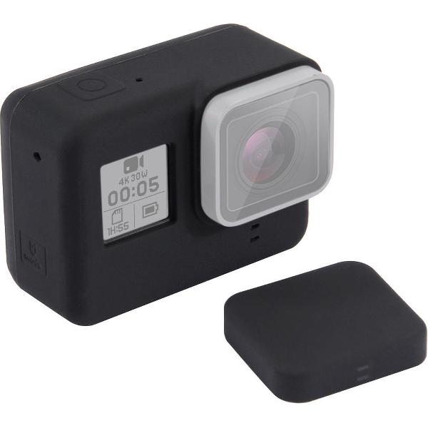 For GoPro HERO5 siliconen beschermings hoesje met Lens Cover
