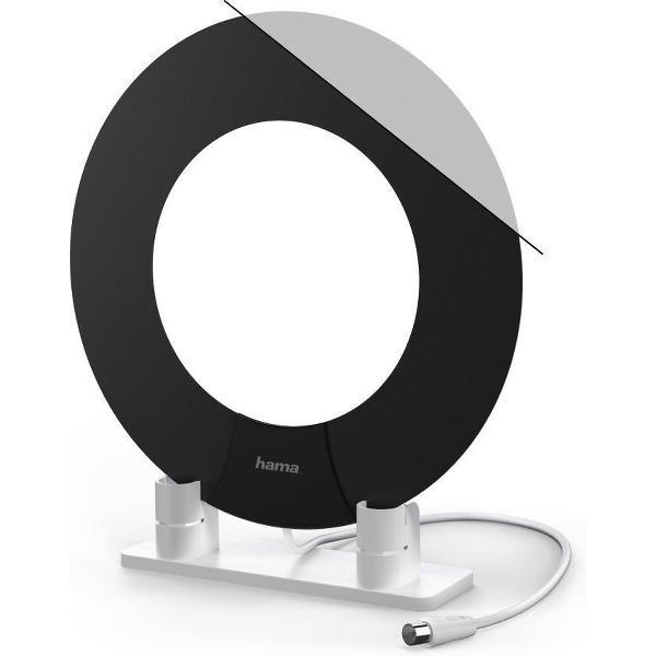 Hama DVB-T/DVB-T2-kammerantenne, Performance 45, ring-design, actief, wit