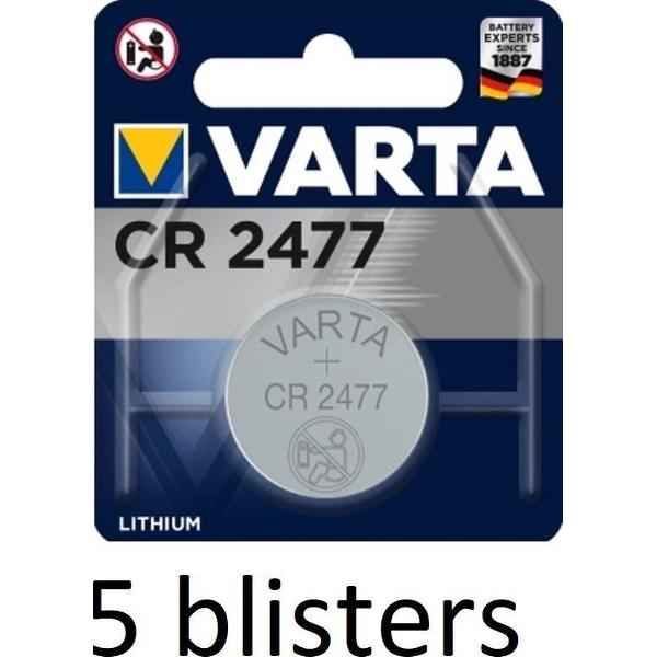 5x Varta CR 2477 Single-use battery Lithium 3 V