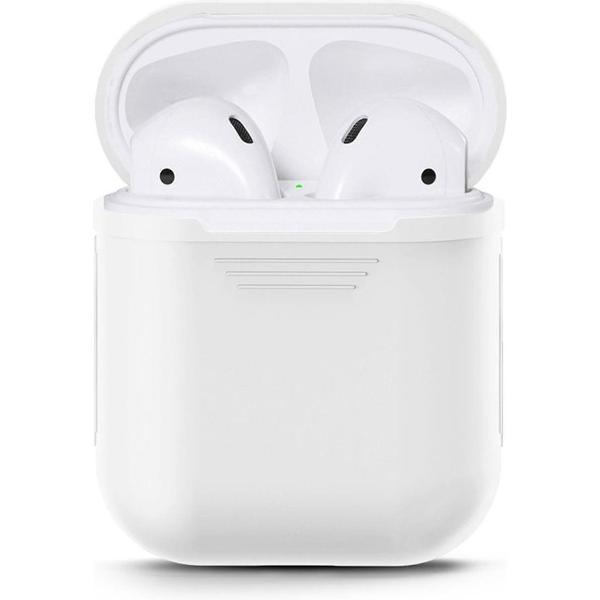 Siliconen Hoesje / Case voor Airpods 1 en 2 - Wit