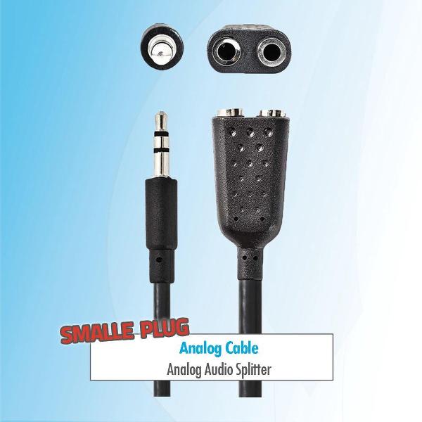 Budget 3.5 mm Audio aux jack splitter koppelstuk Male jack naar 2x Female jack
