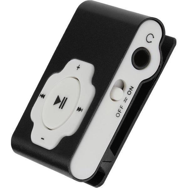 Mini mp3 speler | inclusief usb data kabel en oordopjes | geschikt voor micro sd-kaart (exclusief) | zwart