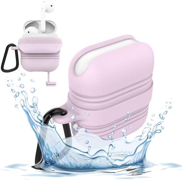 Airpods Hoesje voor Apple Airpods 1 / 2 - Waterdichte Case van iCall - Roze