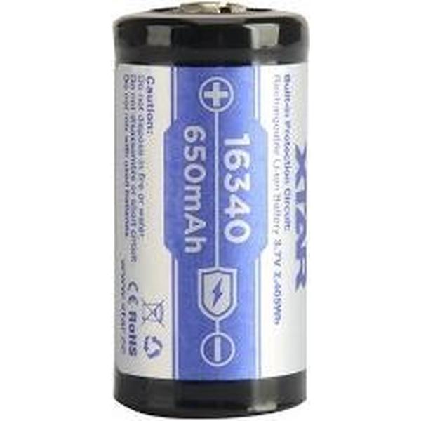 1 Stuk - XTAR 16340 Li-ion 650mAh 3.6V - Protected