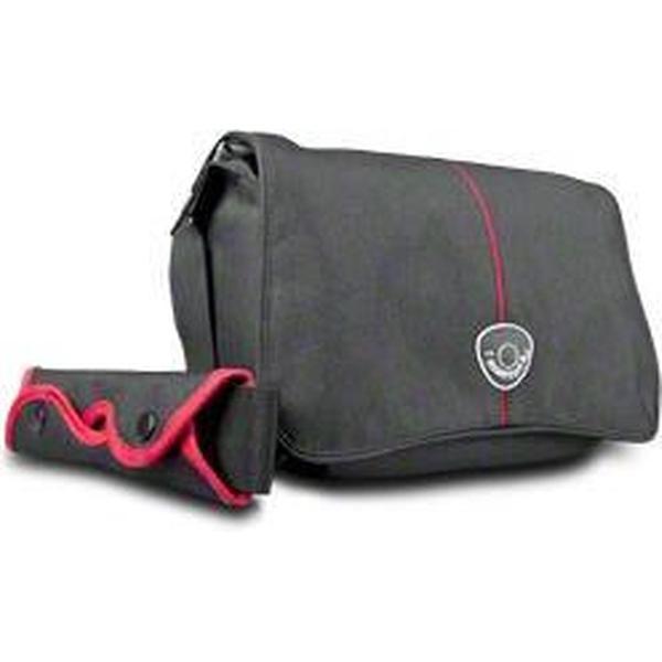 Mantona Cool Bag Camera Tas, zwart/rood