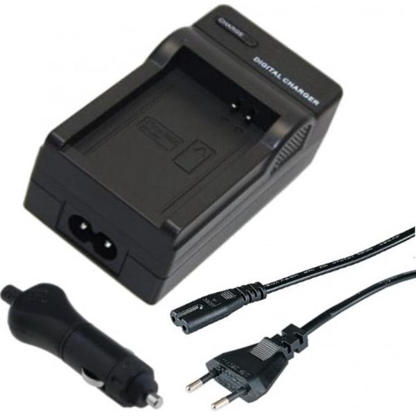 Oplader voor Panasonic DU07, DU14, DU21,DU06, DU12 Camera Accu / Acculader / Thuislader + Autolader