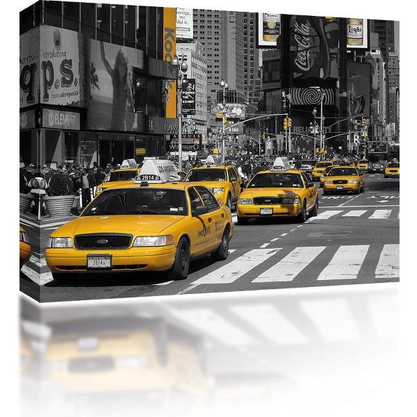 Sound Art - Canvas + Bluetooth Speaker Taxis In New York (41 x 51cm)