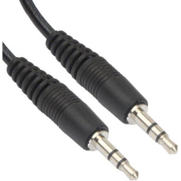 Jack Kabel 2x 3.5mm Stereo Male, 2.5 meter, Verguld