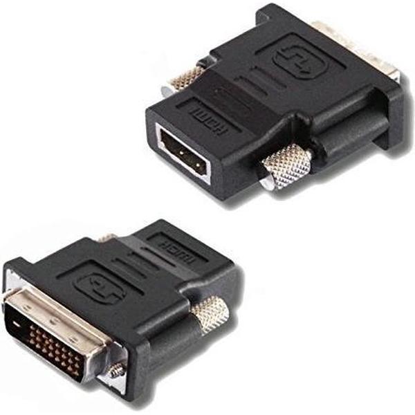 Lineaire ADHD100 tussenstuk voor kabels DVI HDMI Zwart