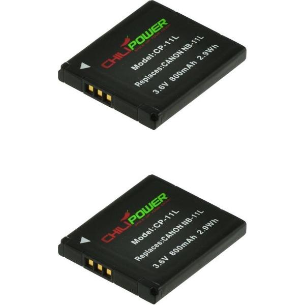 ChiliPower Canon NB-11L camera batterij - 2 stuks verpakking