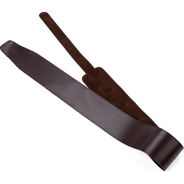 Áengus gitaarband Kye – gitaarriem lederlook - Donkerbruin