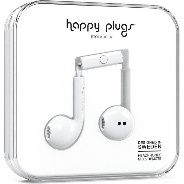 Happy Plugs Earbud Plus - In-ear oordopjes - Wit