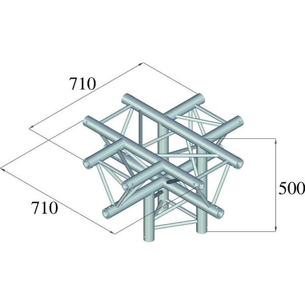 ALUTRUSS TRILOCK 6082AC-53 5-Way Piece /