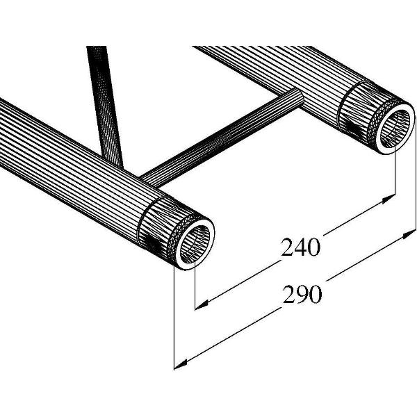 ALUTRUSS BILOCK E-GL22 1500 2-way Cross Beam