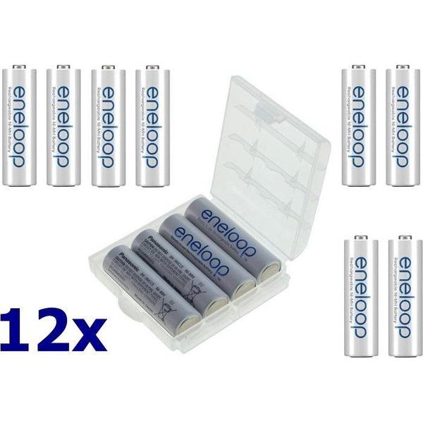 Voordeelpack - 12 Stuks - AA HR6 R6 Panasonic Eneloop Oplaadbare Batterijen - 1900mAh - BK-3MCCE/BF1