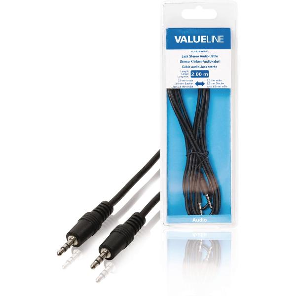 Valueline VLAB22000B20 audio kabel 2 m 3.5mm Zwart