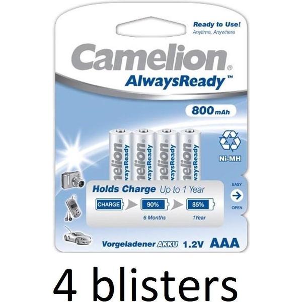 16 stuks Camelion oplaadbaar AAA 1.2V-800Mah