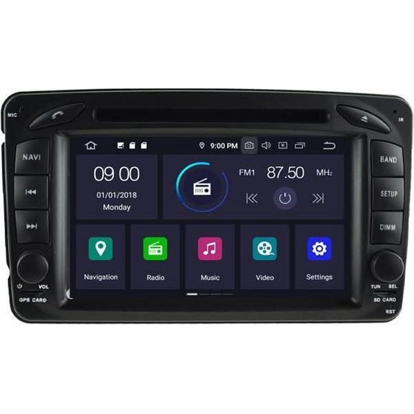 5513 Android 9 Navigatie Mercedes c klasse w203 dvd carkit DAB+