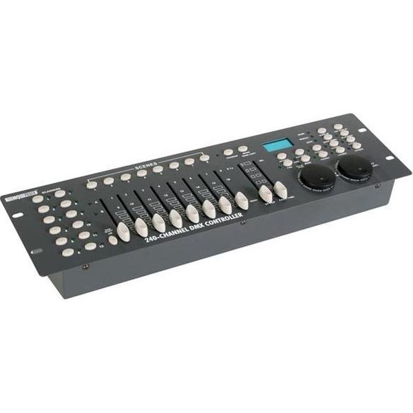 HQ Power 240-channel DMX controller with jog wheels afstandsbediening Bedraad Drukknopen