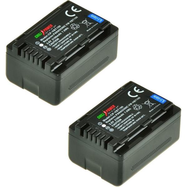 ChiliPower Panasonic VW-VBT190 camera batterij - 2 stuks verpakking