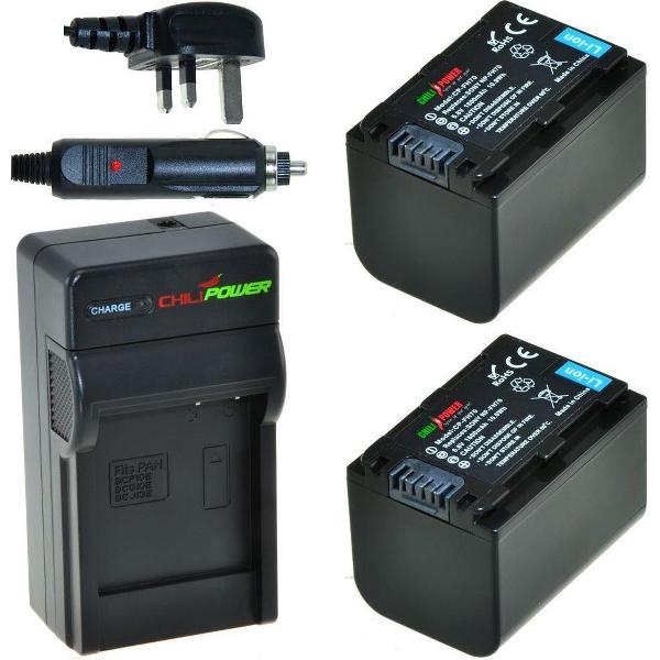 ChiliPower NP-FH70 Sony Kit - Camera Batterij Set