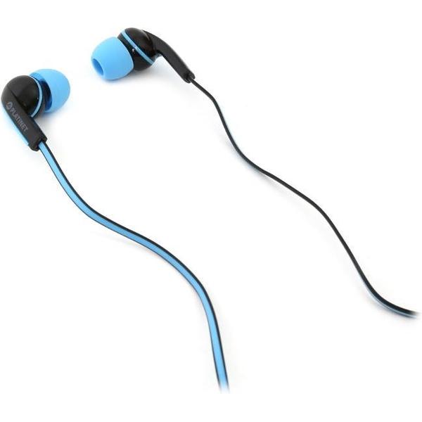 Platinet PM1031 Headset In-ear Zwart, Blauw