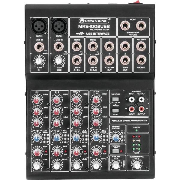 OMNITRONIC MRS-1002USB Recording Mixer