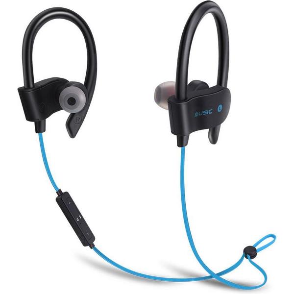 FEN Bluetooth 4.1 Sport Oordopjes- Draadloze Oordopjes - Hoofdtelefoon - Hardlopen - Zwart/blauw
