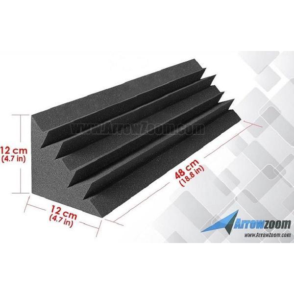 Akoestisch Studioschuim, Geluidsdemping panelen, Bass Trap Mini Long - 12 X 12 X 48 cm