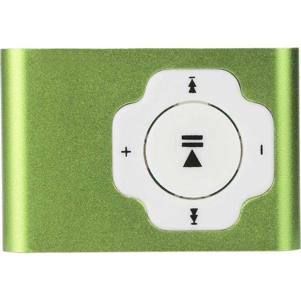 Mini mp3 speler | inclusief usb data kabel | geschikt voor micro sd-kaart (exclusief) | groen