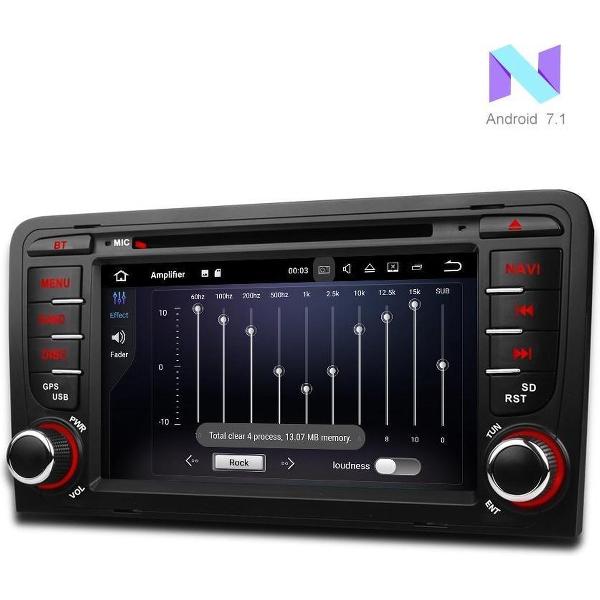 Audi A3/S3 Navigatie Radio - Android 7 Carkit WiFi -Autospullen24